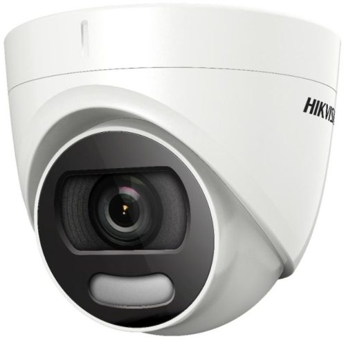 Hikvision 5 MP ColorVu THD WDR fix turret kamera; fényriasztás; PoC