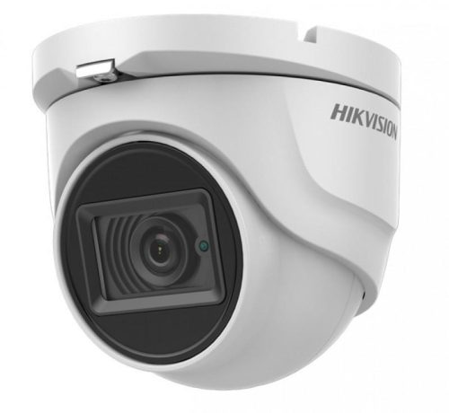 Hikvision 2 MP THD fix EXIR turret kamera; TVI/AHD/CVI/CVBS kimenet; beépített mikrofon; koax audio