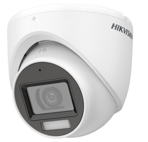 Hikvision 5 MP fix IR/láthatófény THD dómkamera; TVI/AHD/CVI/CVBS kimenet