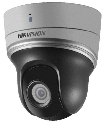Hikvision 2 MP EXIR mini IP PTZ dómkamera; 4x zoom; hang I/O; riasztás I/O; mikrofon/hangszóró