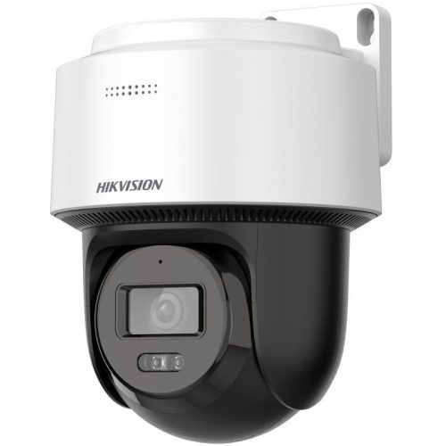 Hikvision 4 MP mini IP PT dómkamera; IR/láthatófény; beépített mikrofon/hangszóró