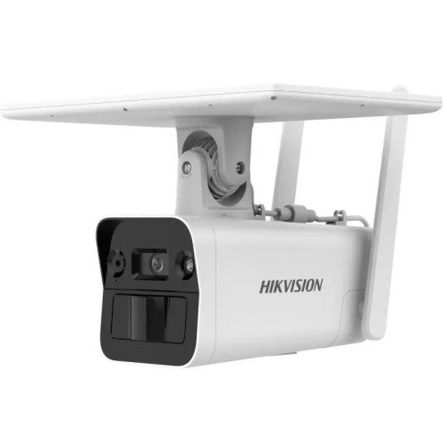Hikvision 4 MP WDR fix IP napelemes csőkamera; 4G; beépített akkumulátor (51.46 Wh)