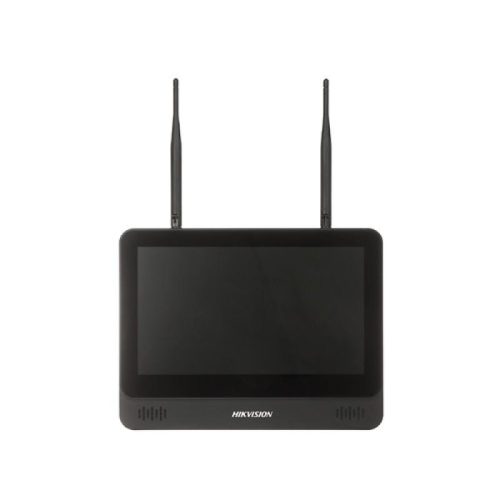 Hikvision 8 csatornás WiFi NVR; 60/60 Mbps be-/kimeneti sávszélesség; 11.6" LCD kijelző