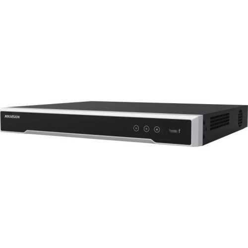 Hikvision 16 csatornás PoE NVR; 256/256 Mbps be-/kimeneti sávszélesség; riasztás I/O