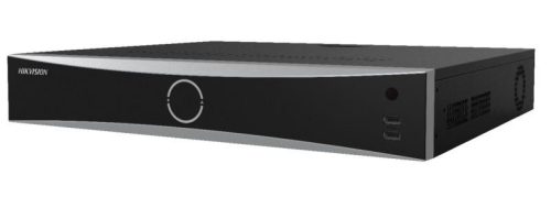 Hikvision 32 csatornás AcuSense PoE NVR; 256/160 Mbps be-/kimeneti sávszélesség; riasztás I/O