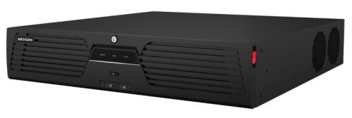 Hikvision 32 csatornás NVR; 320/400 Mbps be-/kimeneti sávszélesség; riasztás I/O; eSata