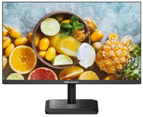 Hikvision 23.8" LED monitor; 178°/178° betekintési szög; Full HD felbontás; hangszóró; 24/7 működés