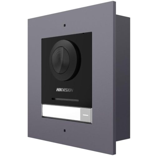 Hikvision Társasházi IP video-kaputelefon kültéri főegység; moduláris; süllyeszthető; 12VDC/PoE