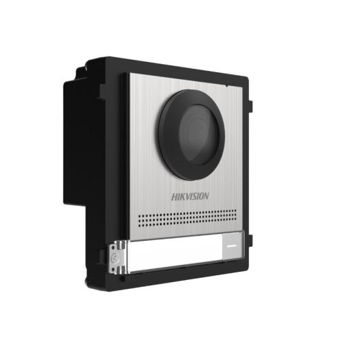 Hikvision Társasházi IP video-kaputelefon kültéri főegység; fém; moduláris; rozsdamentes acél