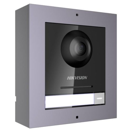 Hikvision Társasházi IP video-kaputelefon kültéri főegység; moduláris; felületre; 12VDC/PoE