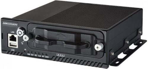 Hikvision 4 csatornás mobil analóg DVR; WD1@25fps; beépített 3G modem és WiFi