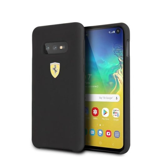 Ferrari Samsung S10 Lite SF fekete szilikon tok
