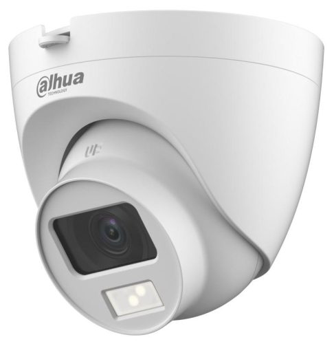 5 MP Full-color HDCVI DWDR fix IR/láthatófény dómkamera; SMDplus; mikrofon; koax audio; műanyag