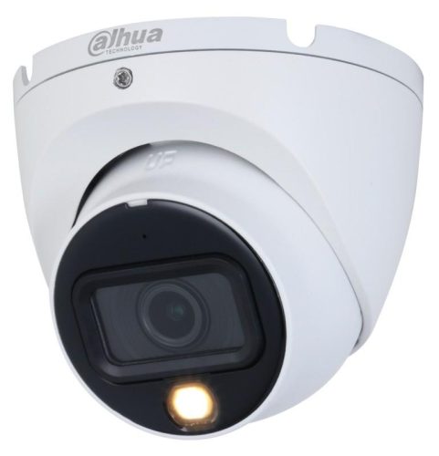 Dahua 8 MP Full-color HDCVI WDR fix IR/láthatófény dómkamera; SMDplus; mikrofon; koax audio