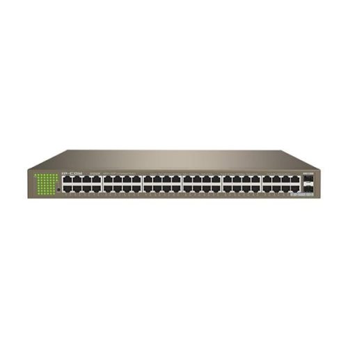 IP-COM Switch - G1050F (48 port 1Gbps + 2 port 1Gbps SFP; 1U fém ház, rackbe szerelhető)
