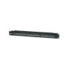 Manhattan Patch panel - CAT6 FTP árnyékolt patch panel, 24 portos, 1U, Fekete