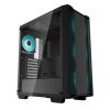 DeepCool Számítógépház - CC560 (fekete, ablakos, 4x12cm ventilátor, Mini-ITX / Micro-ATX / ATX, 1xUSB3.0, 1xUSB2.0)