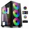 Spirit of Gamer Számítógépház - GHOST III RGB (fekete, ablakos, 8x12cm ventilátor, ATX, mATX, 2xUSB3.0, 1xUSB2.0)