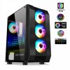 Spirit of Gamer Számítógépház - Rogue VI RGB (fekete, ablakos, 8x12cm ventilátor, alsó táp, ATX, 1xUSB3.0, 2xUSB2.0)