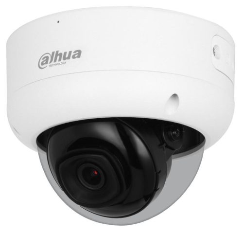 Dahua 8 MP WizSense WDR fix IR IP dómkamera; SMD4.0; mikrofon; hang I/O; riasztás I/O