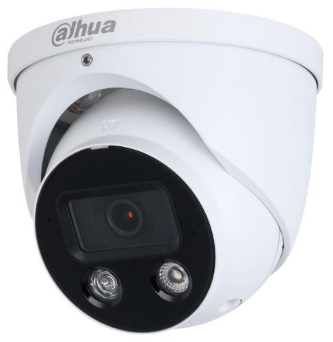 Dahua 5 MP WizSense Full-color WDR fix IR/láthatófény IP dómkamera; SMD4.0; fény- és hangriasztás