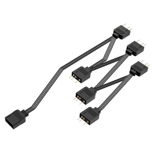 ID-Cooling RGB elosztó - FS-06 ARGB (1 db bemenet ,6 dbkimenet 3pin PWM)