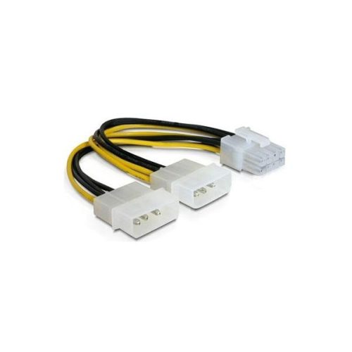 Delock Kábel - 82397 (PCI Express (hálózati, 8 tűs) -> 2 x 51" kábel grafikus kártyákhoz, 15cm)