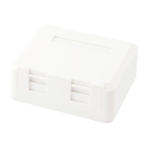 Equip Keystone Fali aljzat - 125124 (2 port, Cat5e/Cat6/Cat6A, árnyékolatlan, porvédő, fehér)