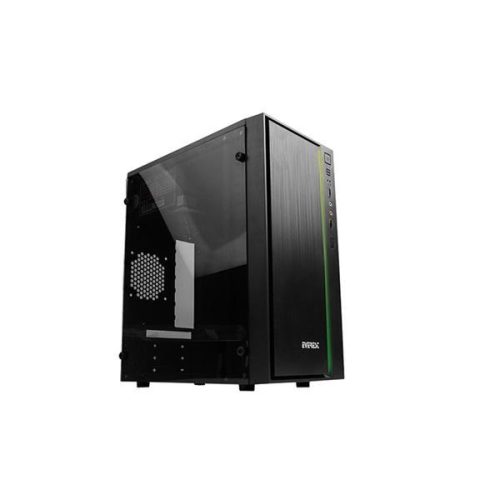 Everest Számítógépház - ASTRAL (200W táp; RGB; fekete; plexi; ATX; 1x80mm; 2xUSB2.0)