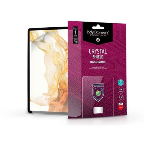 MSP LA-2140 Samsung X700/X706 Galaxy Tab S8 11.0 Crystal Shield BacteriaFree képernyővédő fólia