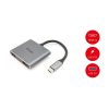 Equip Notebook Dokkoló - 133484 (Bemenet: USB-C, Kimenet: USB-C PD:100W/2x HDMI/VGA/USB3.0)