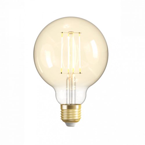 Woox Smart Home Filament design bulb LED Izzó - R5139 (E27, 4,9W, 470 Lumen, warmw2700K/coldw6500k, Wi-Fi, 15000h)