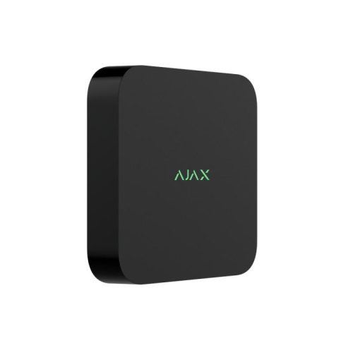 Ajax 8 csatornás NVR; ONVIF támogatás; H.264/H.265 tömörítés; fekete