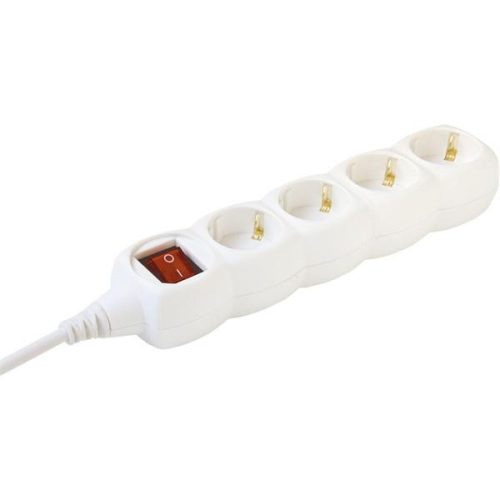 Home NV 4K/WH 4 aljzat 1,5 méter 3x1mm2 fehér kapcsolós elosztó