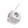 Emos P04219GU 4 aljzat 1,9méter 1,5mm2 kapcsolós USB-s fehér hosszabbító