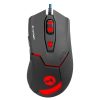 Everest Gamer Egér - Mercury X8 (3200 DPI, 6gomb, 1,8m harisnyázott kábel, optikai, fekete, RGB LED)