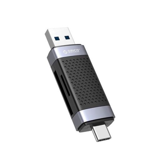 Orico Kártyaolvasó - CD2D-AC2-BK (Bemenet: USB-C/USB-A, Kimenet: SD/TF)