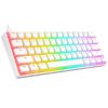 Rampage Billentyűzet - KB-R135 PARVUS US (Type-C, Vezetékes, Mechanikus, Red switch, angol, fehér, RGB LED)