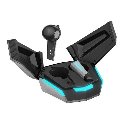 Rampage Fülhallgató - RM-TWS02G TRON T17 (Vezeték nélküli, Type-C, Bluetooth V5.2, fekete)
