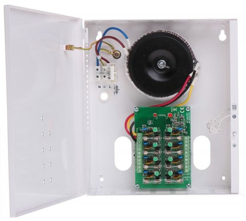 Pulsar Tápegység dobozban 24 VAC, 8x0,75A