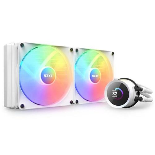 NZXT Kraken 280 280mm 2x140mm fehér vízhűtéses processzor hűtő