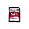 Kingston 64GB SD Canvas React Plus (SDXC Class 10 UHS-II U3) (SDR2/64GB) memóriakártya