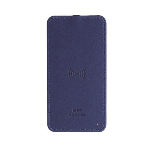Silicon Power Vezetéknélküli Telefon töltő - QI220 , Type-C, 10W Android, 7.5W iOS teljesítmény, Kék