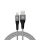 S-Link kábel - SL-STM60L (3A, 12W, Gyorstöltés, Lightning, 100cm adat+töltőkábel, fehér)