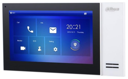 Dahua VTH2421FW-P érintő kijelzős/7"/beltéri egység/fehér IP video kaputelefon beltéri egység